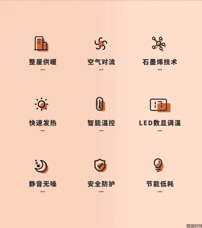 韩国大宇取暖器K9/K9pro全屋取暖器石墨烯对流暖风机